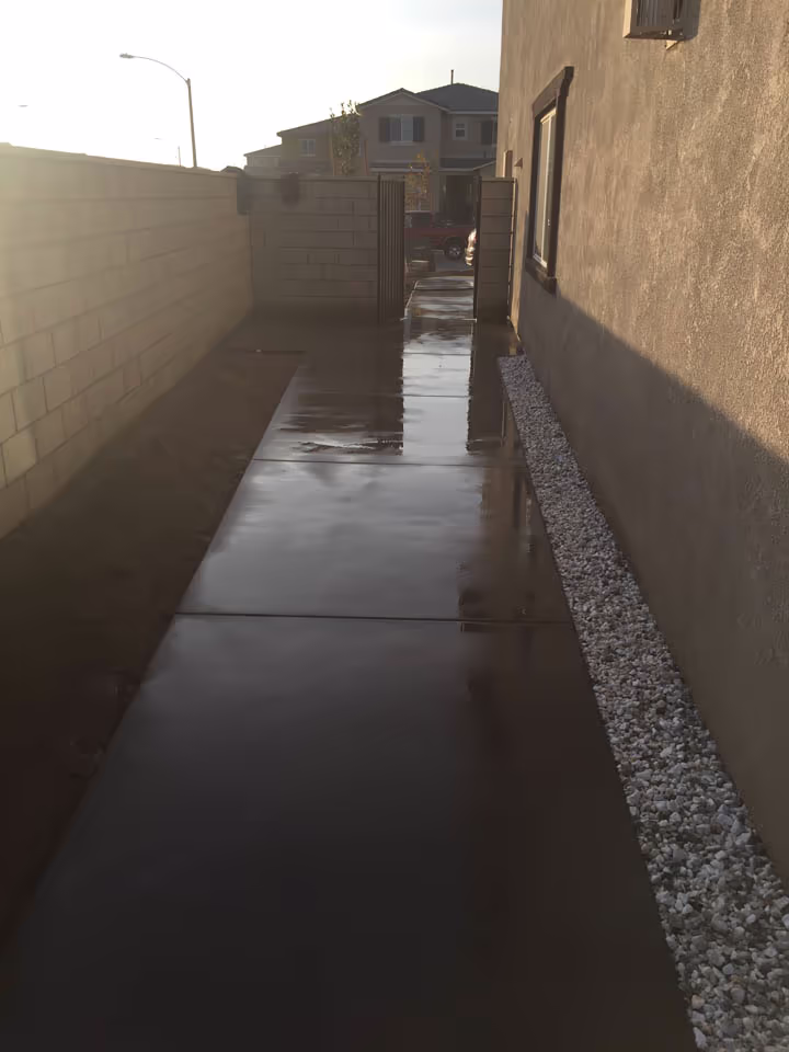 Residential Stamped Concrete Walkway and Slab Project — photo 8